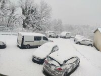 Surprise ce matin, c'est tout blanc !