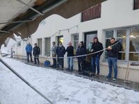 L'équipe de soutien au grand complet.